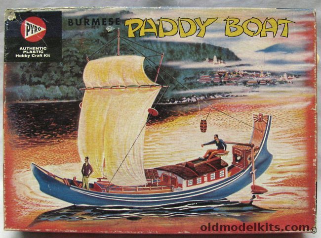 Pyro 1/45 Burmese Paddy Boat, 318 plastic model kit